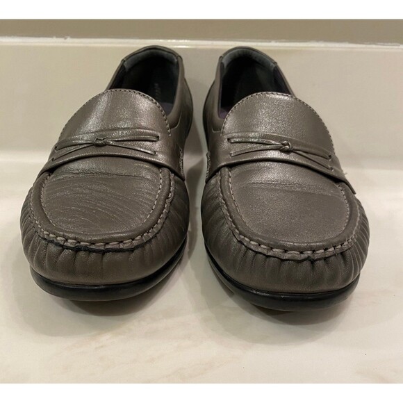 SAS Tripad Comfort Easier Womens  Grey Leather Slip on  Loafers Size 9.5 M - Picture 3 of 11